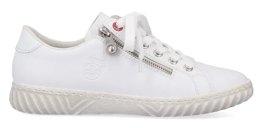Rieker N0900-81 Womens Leather Lace Up Trainer