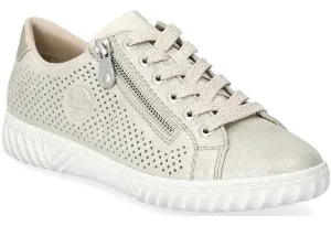 Rieker N0901-62 Womens Leather Lace Up Casual Shoe