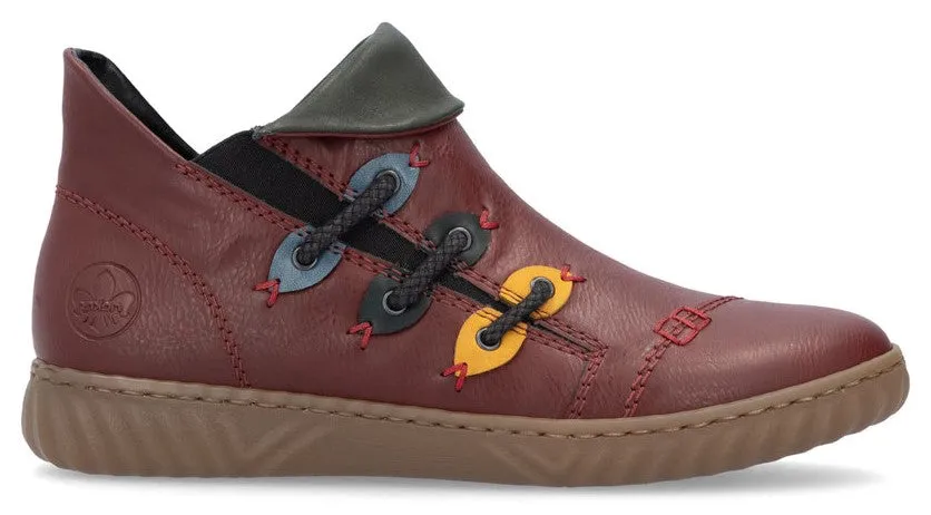 Rieker N0950-35 Womens Warm Lined Ankle Boot