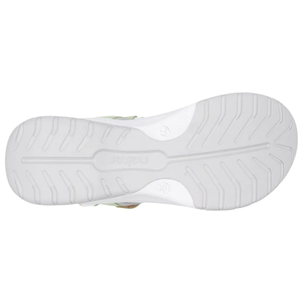 Rieker Sport W3151-90 Womens Touch Fastening Wedge Sandal