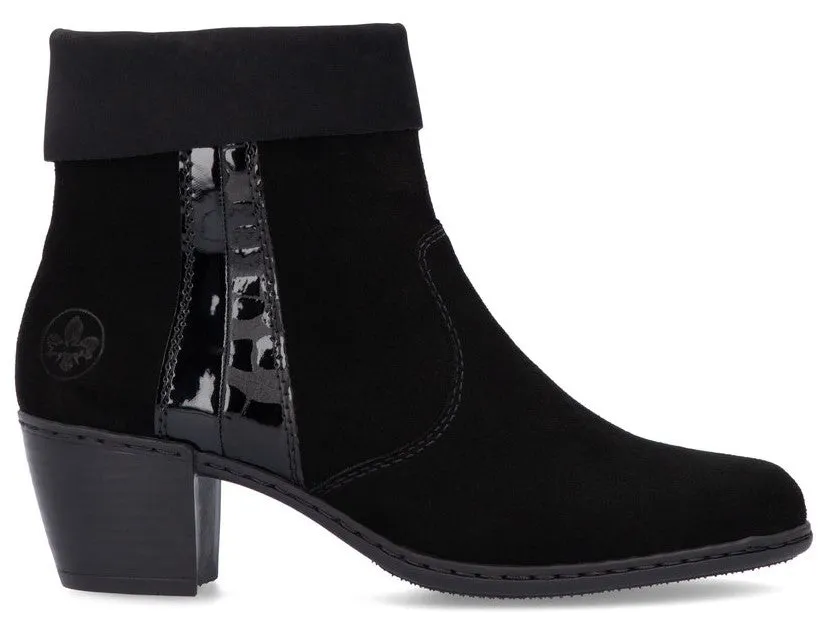 Rieker Y2152-00 Womens Suede Leather Ankle Boot