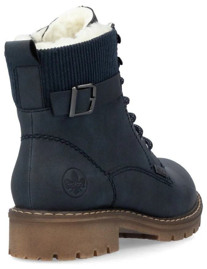 Rieker Y9102-14 Womens Lace Up Ankle Boot
