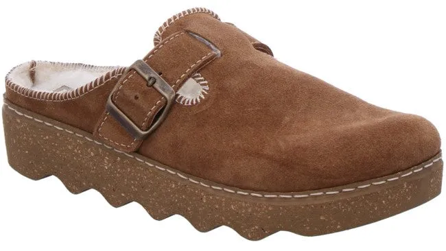 Rohde 6123-76 Womens Suede Leather Mule Slipper