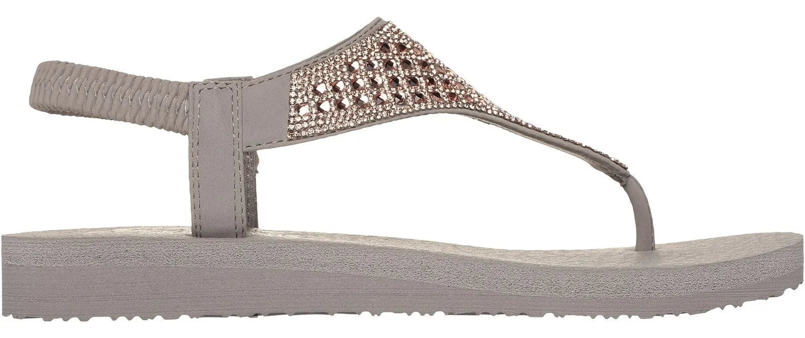 Skechers 119770 Meditation Rockstar Womens Toe Post Sandal