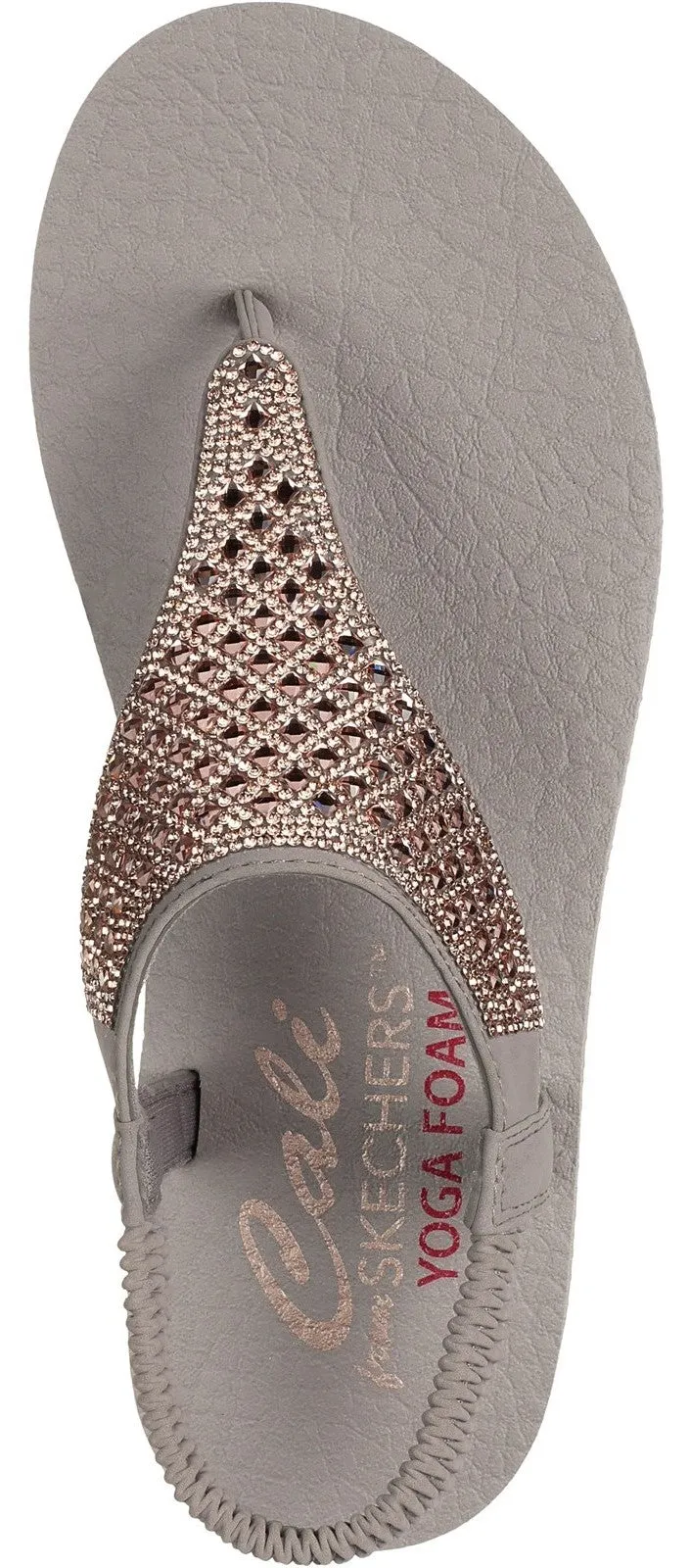 Skechers 119770 Meditation Rockstar Womens Toe Post Sandal