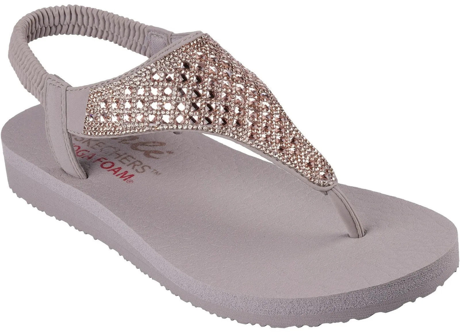 Skechers 119770 Meditation Rockstar Womens Toe Post Sandal