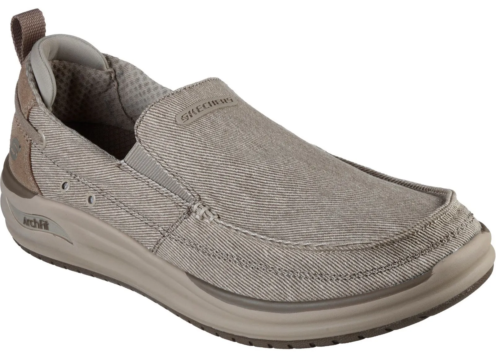 Skechers 204605 Arch Fit Melo Port Bow Mens Slip On Shoes