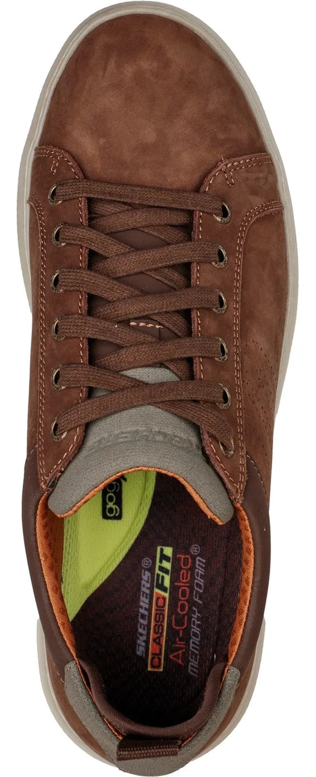 Skechers 210450 Pertola Ruston Mens Leather Lace Up Shoe