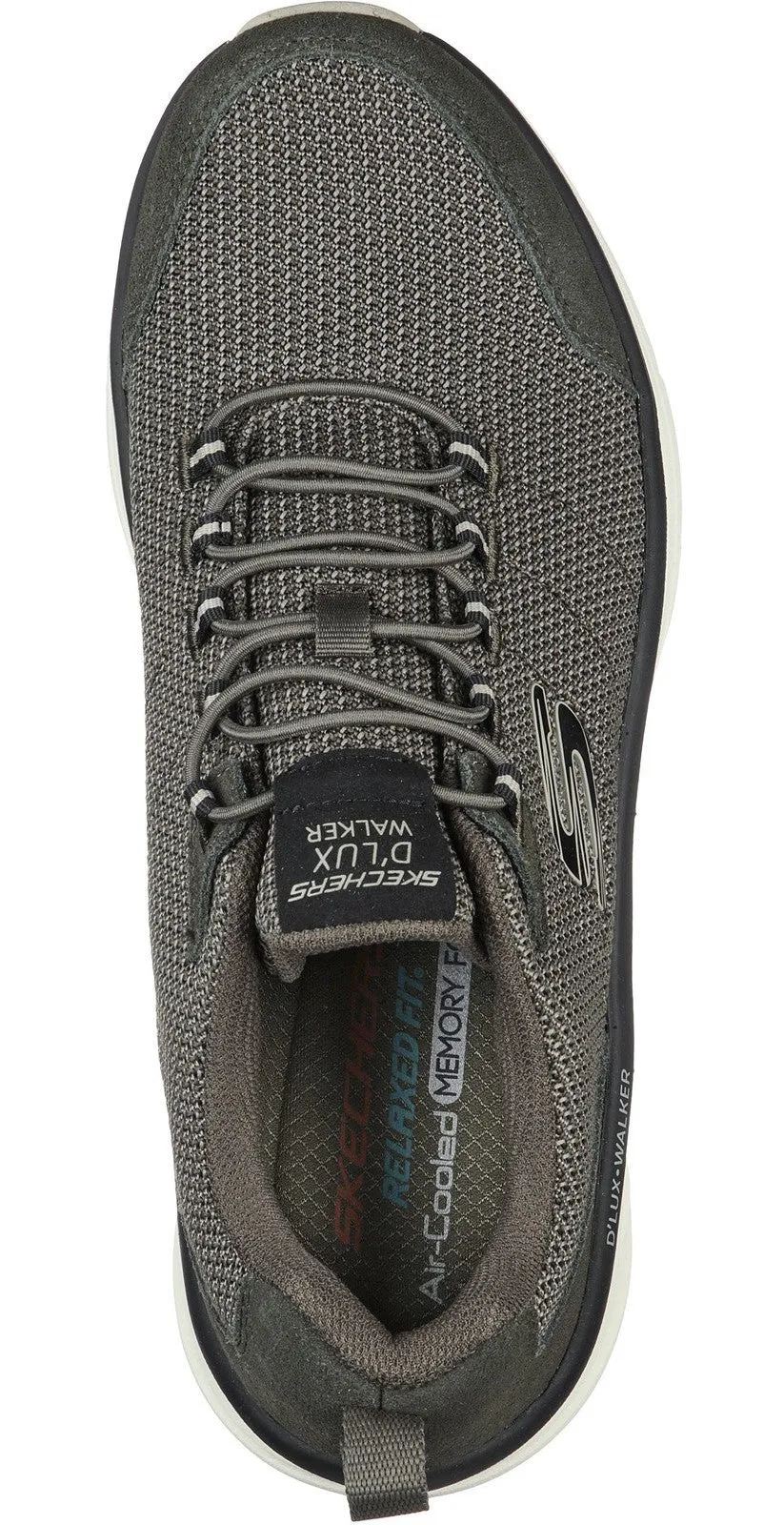 Skechers 232263 Relaxed Fit D'Lux Walker Mens Slip On Trainer