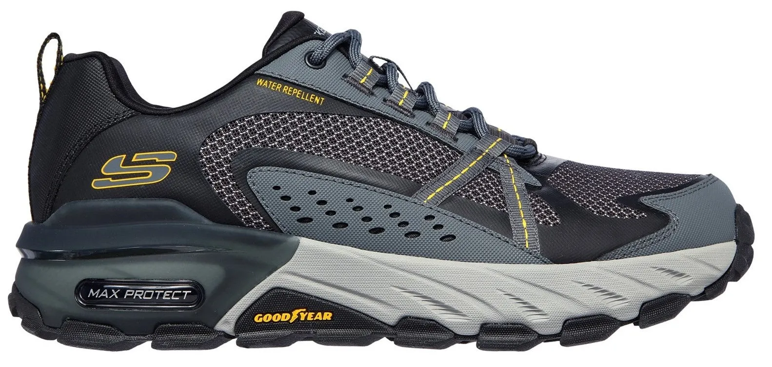 Skechers 237303 Max Protect Mens Water Resistant Lace-Up Trainer