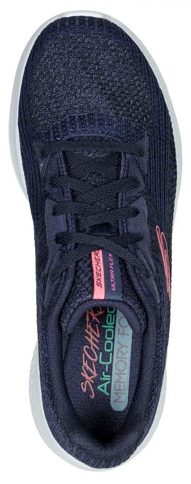 Skechers Ultra Flex 3.0 Best Time Womens Lace Up Trainers