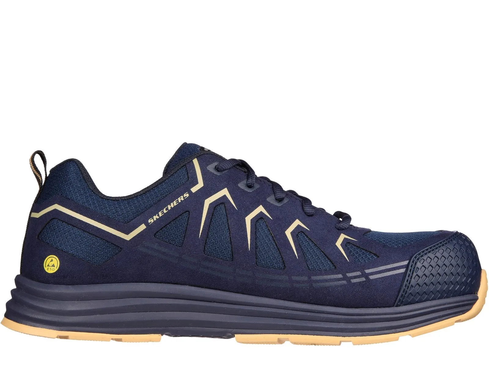 Skechers Work 200127EC Malad II Mens Lace Up Work Trainer