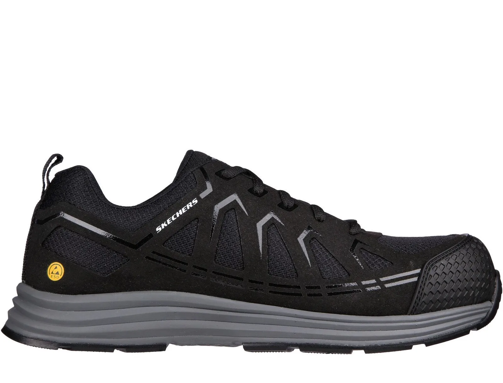 Skechers Work 200127EC Malad II Mens Lace Up Work Trainer