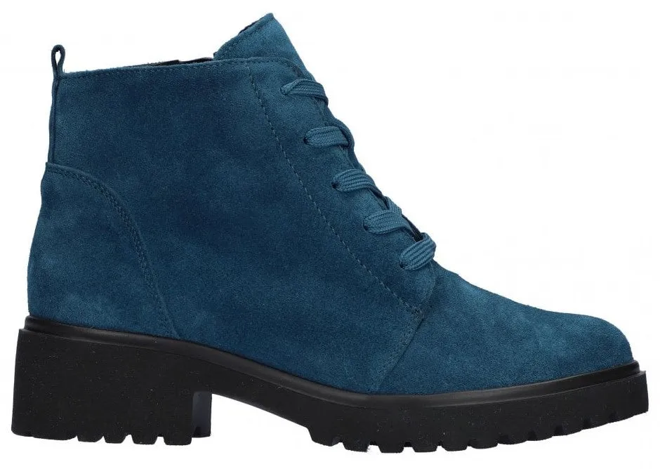 Waldlaufer 716807-195124 Luise Womens Leather Lace Up Ankle Boot