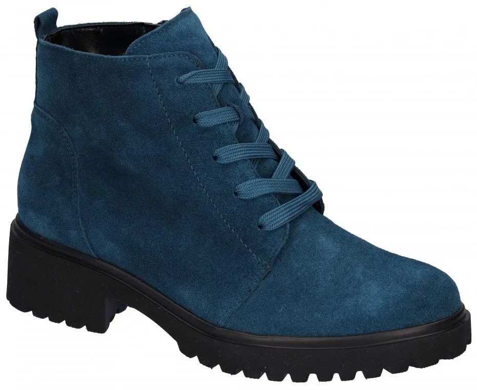 Waldlaufer 716807-195124 Luise Womens Leather Lace Up Ankle Boot